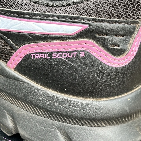 ASICS Women's Trail Running Shoes, Trail Scout 3, Black and Pink Athletic Shoes - Picture 6 of 10